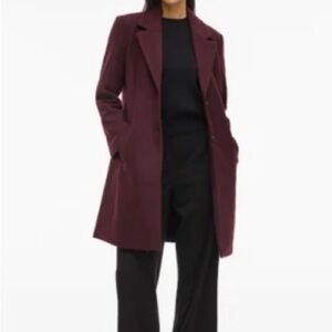 Cole Haan Burgundy Trench Coat